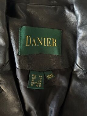 Danier Black Leather Jacket